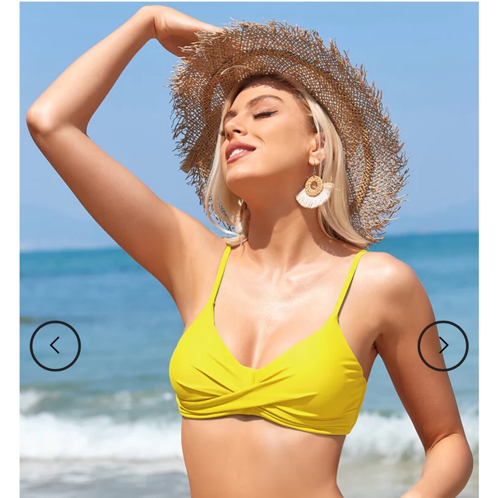 NWT Shekini wrap front swim top